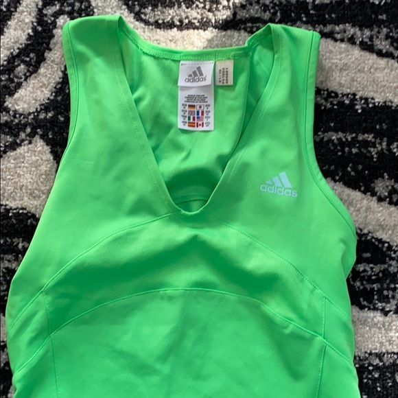 adidas Tops - adidas neon green workout tank top